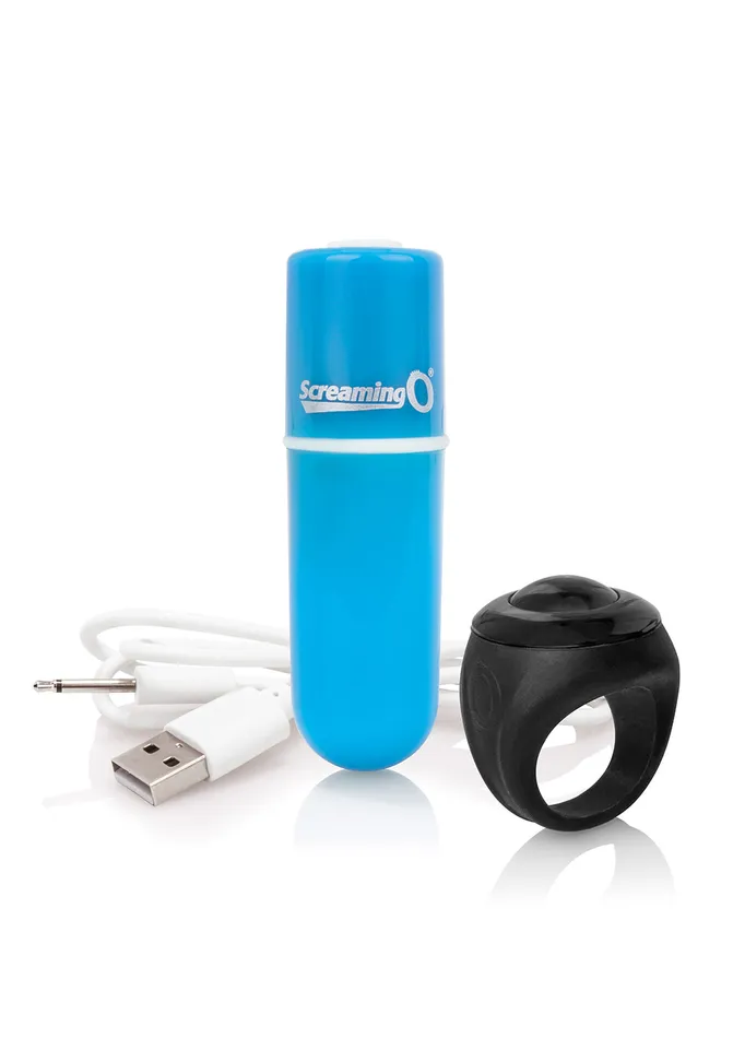 Charged Vooom Remote Control Bullet Blue Screaming O Female Sex Toys