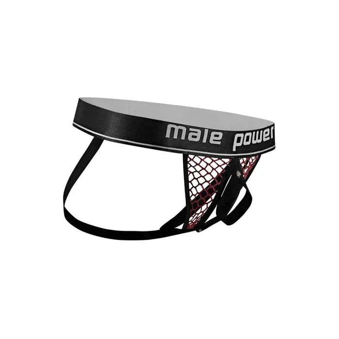 Cock Pit Net Cock Ring Jock S M Burgundy Male Power Male Sex Toys