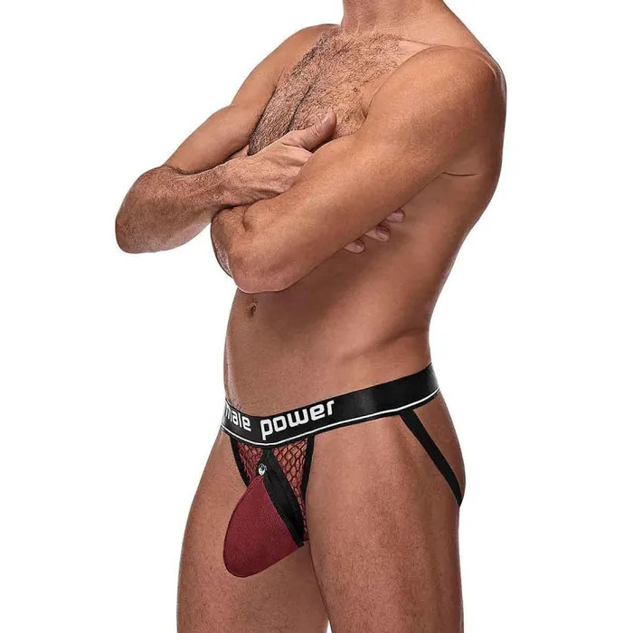 Cock Pit Net Cock Ring Jock - S/ M - Burgundy | Male Power Male Sex Toys Cock Pit Net Cock Ring Jock - S/ M - Burgundy | Male Power Male Sex Toys