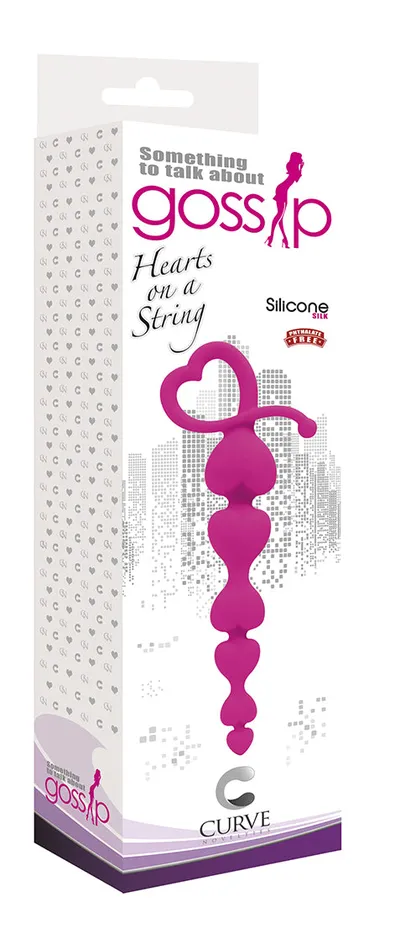 CURVE NOVELTIES Female Sex Toys Gossip Hearts On A String Magenta