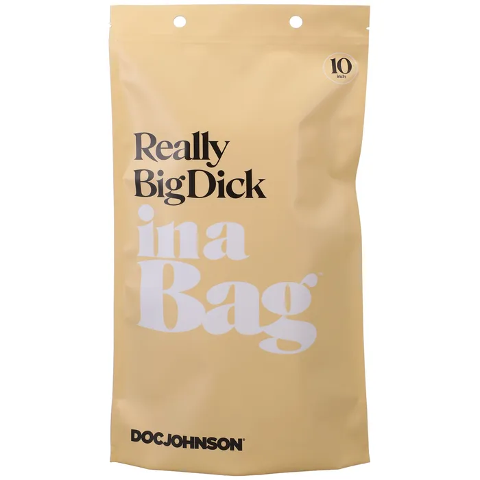 Dildos Doc Johnson Really Big Dick in a Bag 10 Inch Clear