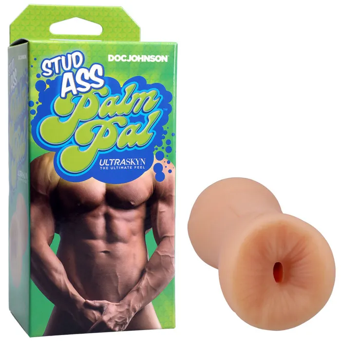 Doc Johnson Male Sex Toys Stud Ass Palm Pal UltraSkyn Stroker511051bx