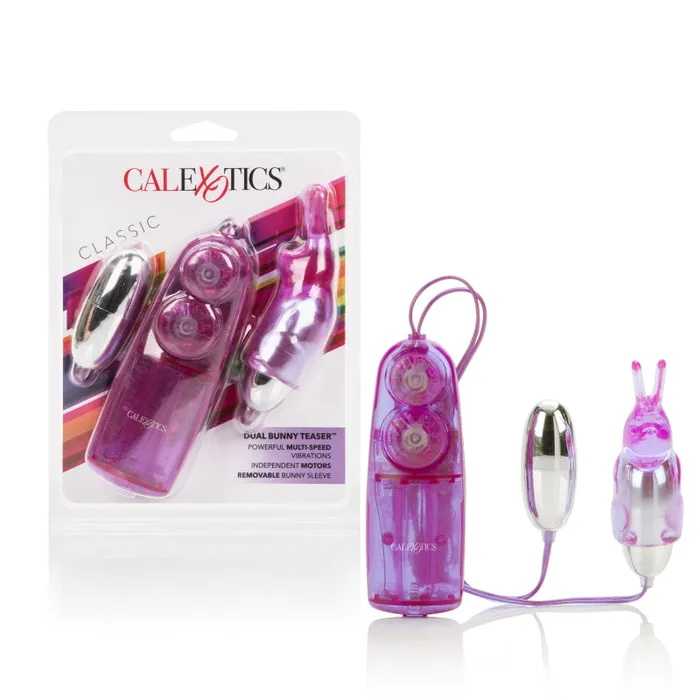 Dual Bunny Teaser - Purple | CalExotics Vibrators Dual Bunny Teaser - Purple | CalExotics Vibrators