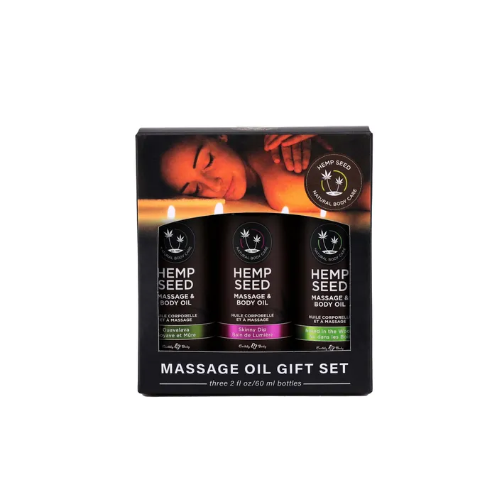 Enhancers Earthly Body Hemp Seed Massage and Body Oil Gift Set 3 Pack 2 Fl Oz Bottles Enhancers Earthly Body Hemp Seed Massage and Body Oil Gift Set 3 Pack 2 Fl Oz Bottles
