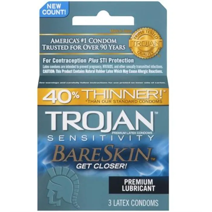 Enhancers Trojan Condoms Trojan Sensitivity Bareskin Lubricated Condoms 3 Pack Enhancers Trojan Condoms Trojan Sensitivity Bareskin Lubricated Condoms 3 Pack