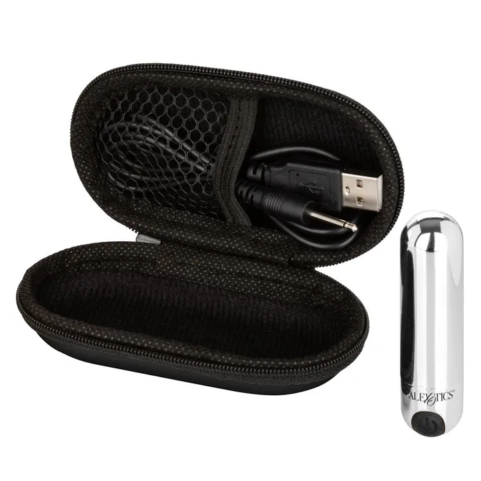 Female Sex Toys Rechargeable Hideaway Bullet Silver CalExotics