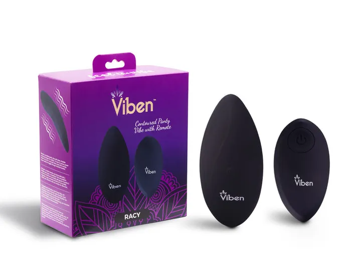 Female Sex Toys | Viben Racy - Remote Control 10 Function Panty Vibrator - Black Vibrator