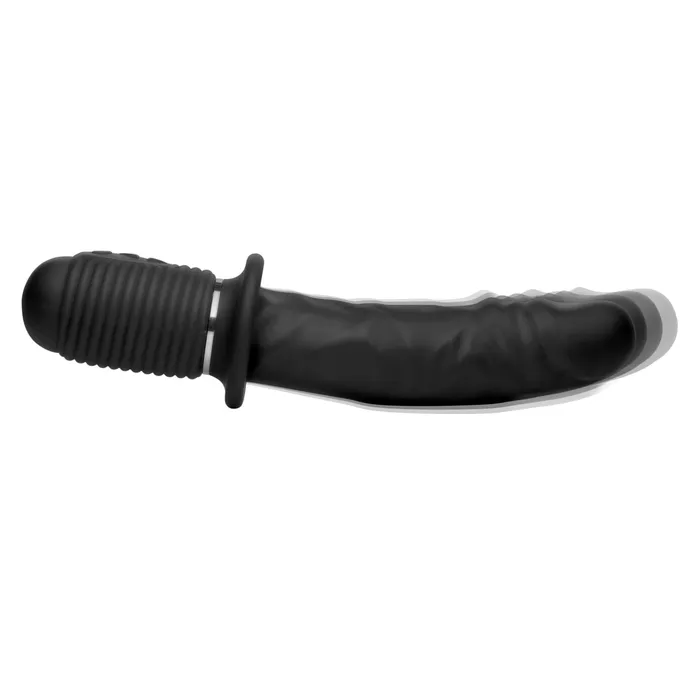 Female Sex Toys | XR Brands Master Series Power Pounder Vibrating & Thrusting Ribbed Dildo