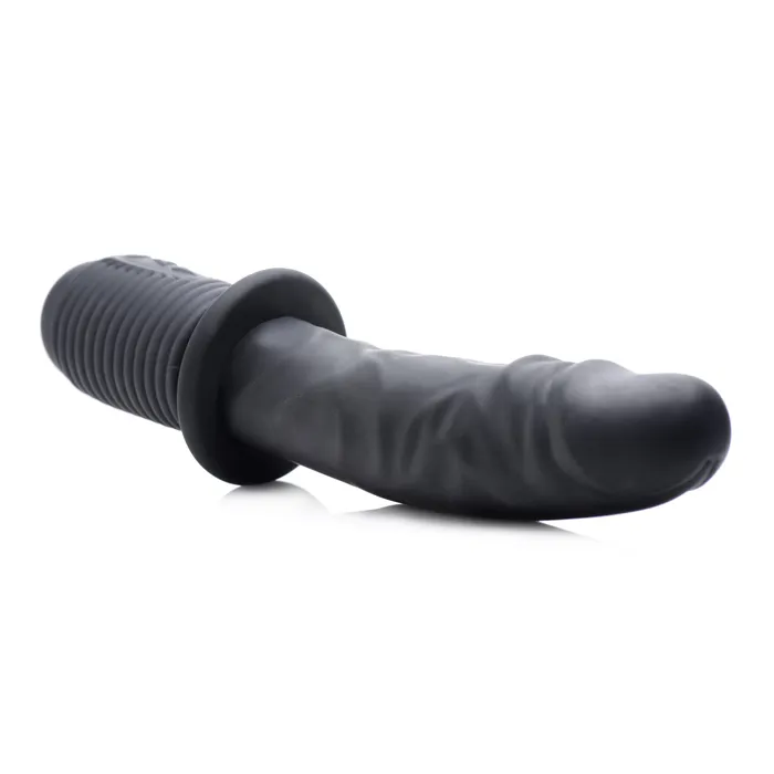 Female Sex Toys | XR Brands Master Series Power Pounder Vibrating & Thrusting Ribbed Dildo
