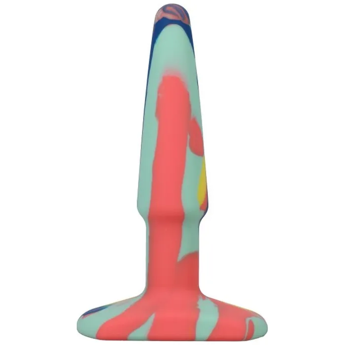 Groovy Silicone Anal Plug 4in Sunrise APlay Male Sex Toys