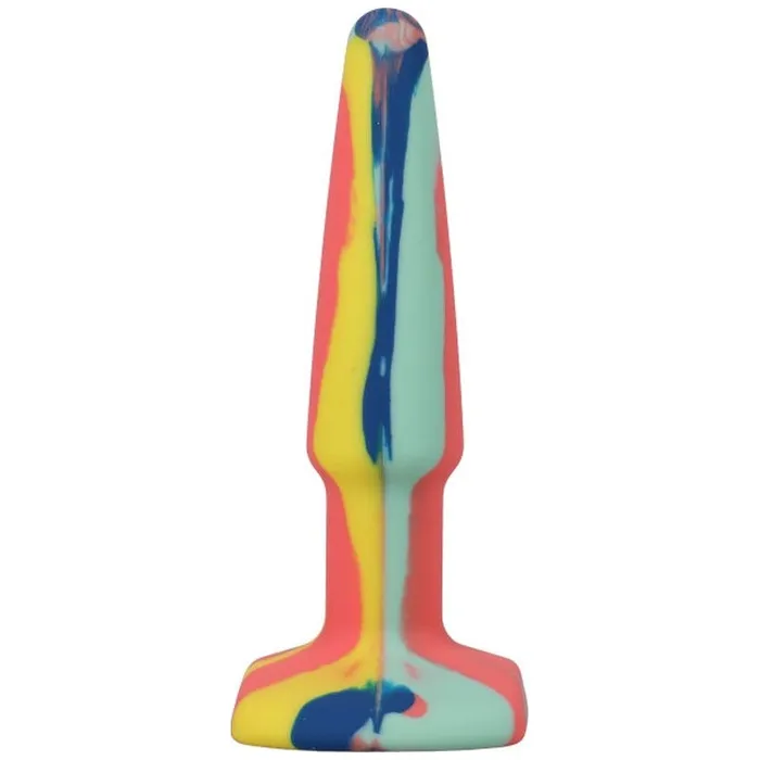 Groovy Silicone Anal Plug 4in Sunrise | A-Play Male Sex Toys Groovy Silicone Anal Plug 4in Sunrise | A-Play Male Sex Toys