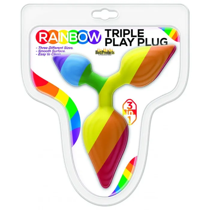 HOTT Products Anal Rainbow Triple Play Butt