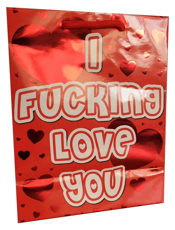 Kalan Vibrators I Fucking Love You Red Foil Gift Bag