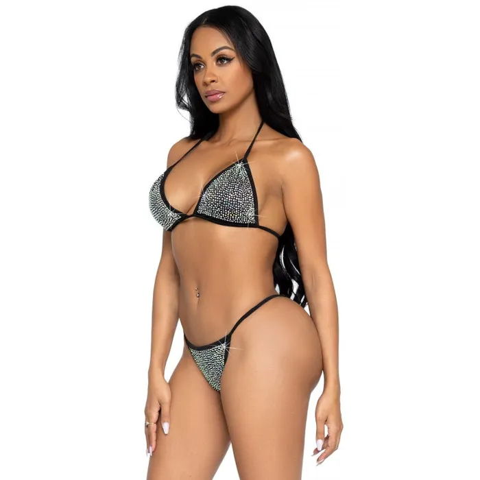Leg Avenue 2 Pc Phoenix Bikini Set - Black - Large | Anal Leg Avenue 2 Pc Phoenix Bikini Set - Black - Large | Anal