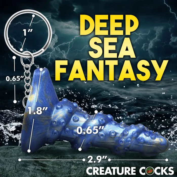 Lord Kraken Keychain - Blue | Xr Brands Creature Cocks Vibrators Lord Kraken Keychain - Blue | Xr Brands Creature Cocks Vibrators