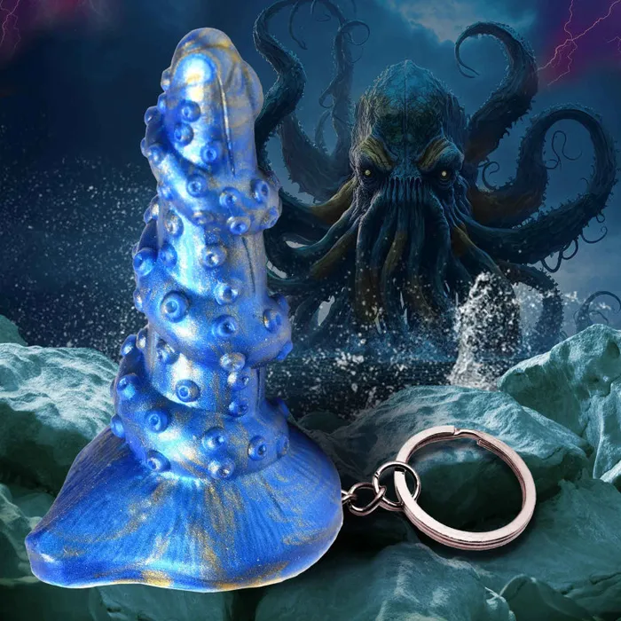 Lord Kraken Keychain - Blue | Xr Brands Creature Cocks Vibrators Lord Kraken Keychain - Blue | Xr Brands Creature Cocks Vibrators