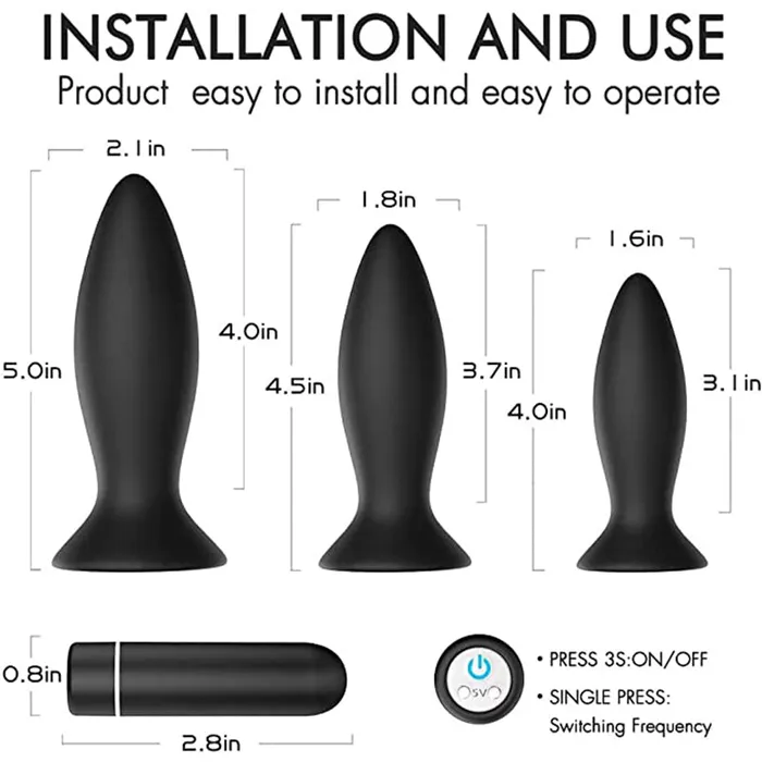 Lovetoyshub Anal | Vibrating Anal Training Kit for Beginners