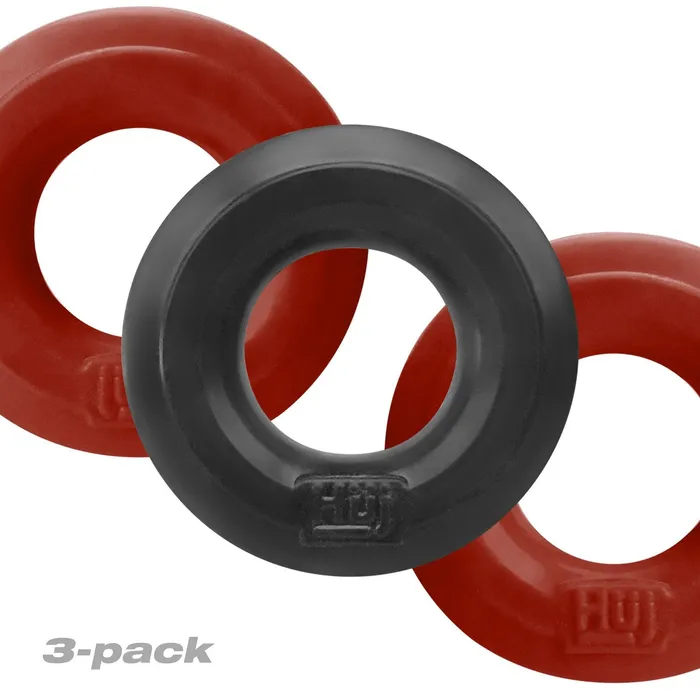 Male Sex Toys Oxballs Huj3 CRing 3Pack Cherry Ice