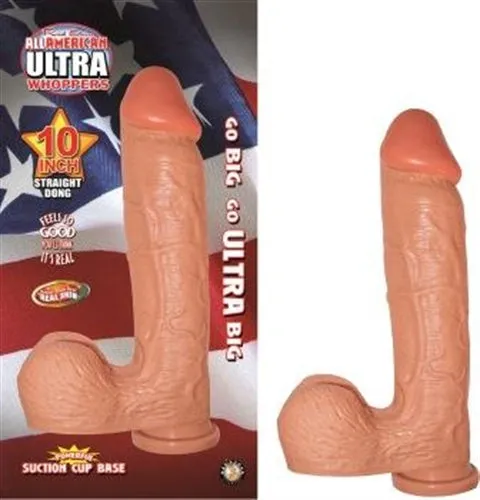 Nasstoys Dildos All American Ultra Whoppers 10 in Straight Dong Flesh
