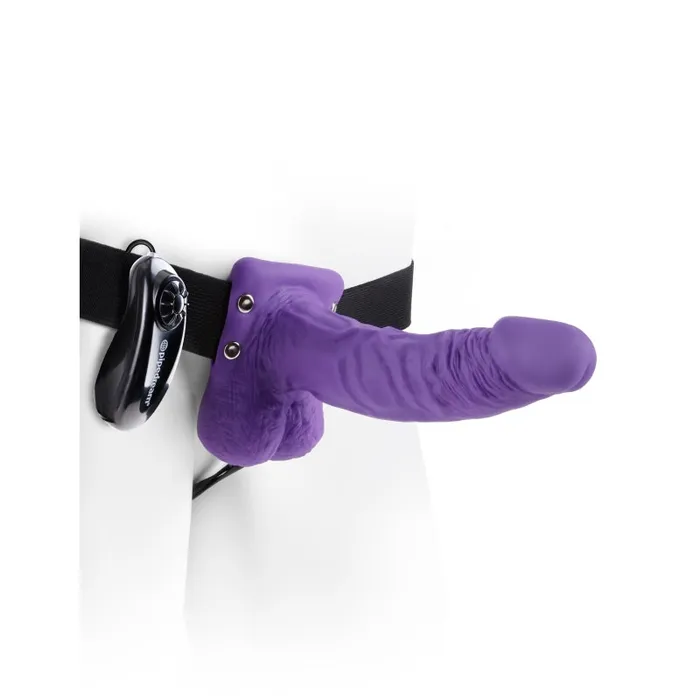 Pipedream Fetish Fantasy Series 7Inch Vibrating Hollow Strapon With Balls Female Sex Toys Pipedream Fetish Fantasy Series 7Inch Vibrating Hollow Strapon With Balls Female Sex Toys