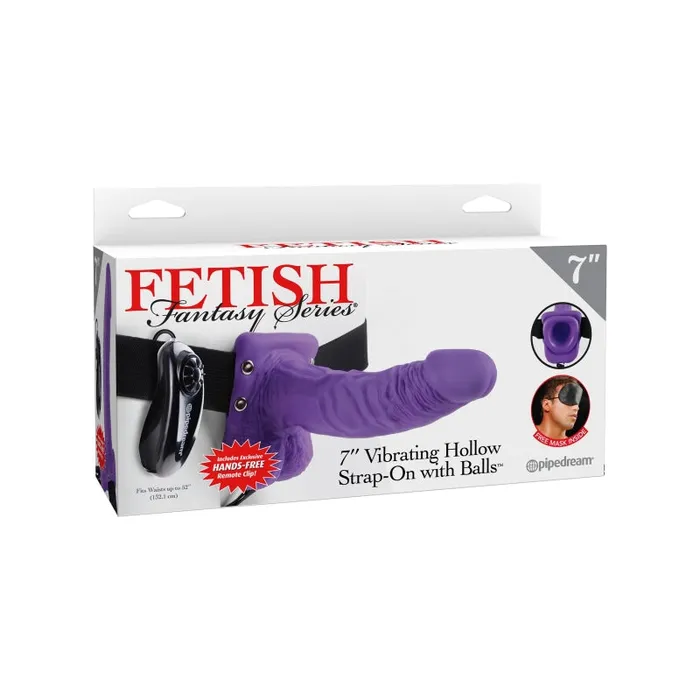Pipedream Fetish Fantasy Series 7-Inch Vibrating Hollow Strap-on With Balls | Female Sex Toys Pipedream Fetish Fantasy Series 7-Inch Vibrating Hollow Strap-on With Balls | Female Sex Toys