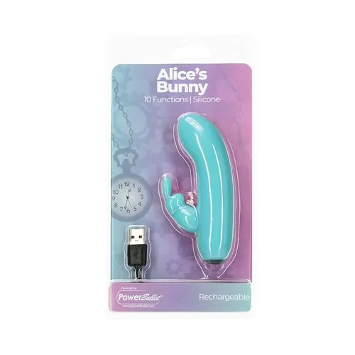 Power Alices Bunny 4in 10 Function Bullet Vibrator BMS Female Sex Toys
