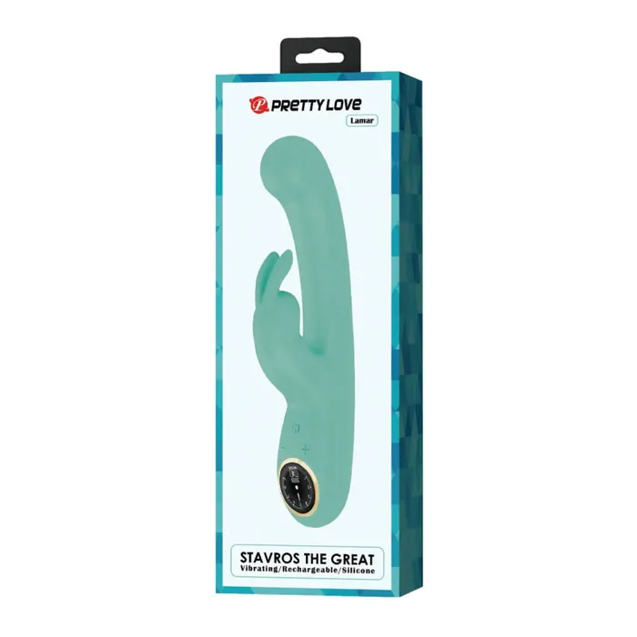 Pretty Love Vibrators | Lamar - Led Digital Display Rabbit - Turquoise Pretty Love Vibrators | Lamar - Led Digital Display Rabbit - Turquoise