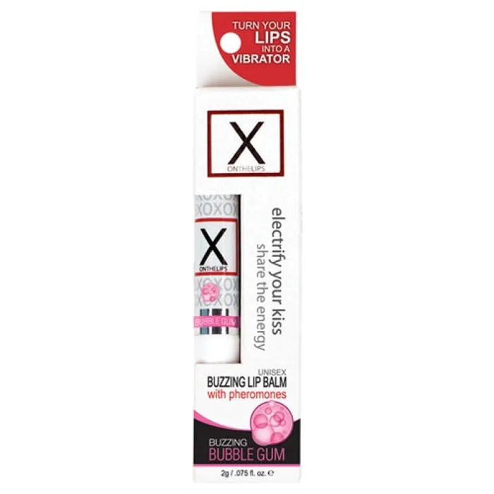 Sensuva Female Sex Toys X on the Lips Lip Balm Bubble Gum 75 Oz