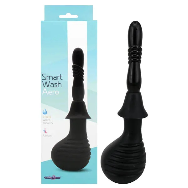 Seven Creations Anal Smart Wash Aero Black Unisex Douche 220 ml Capacity