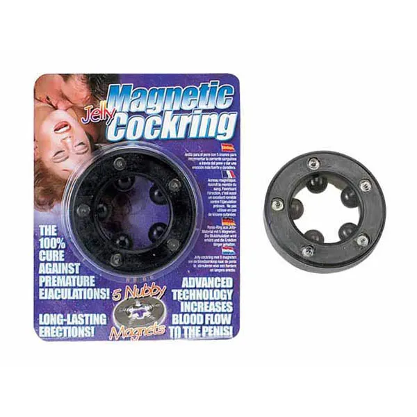 Seven Creations Magnetic Cock Ring Black Cock Ring Male Sex Toys