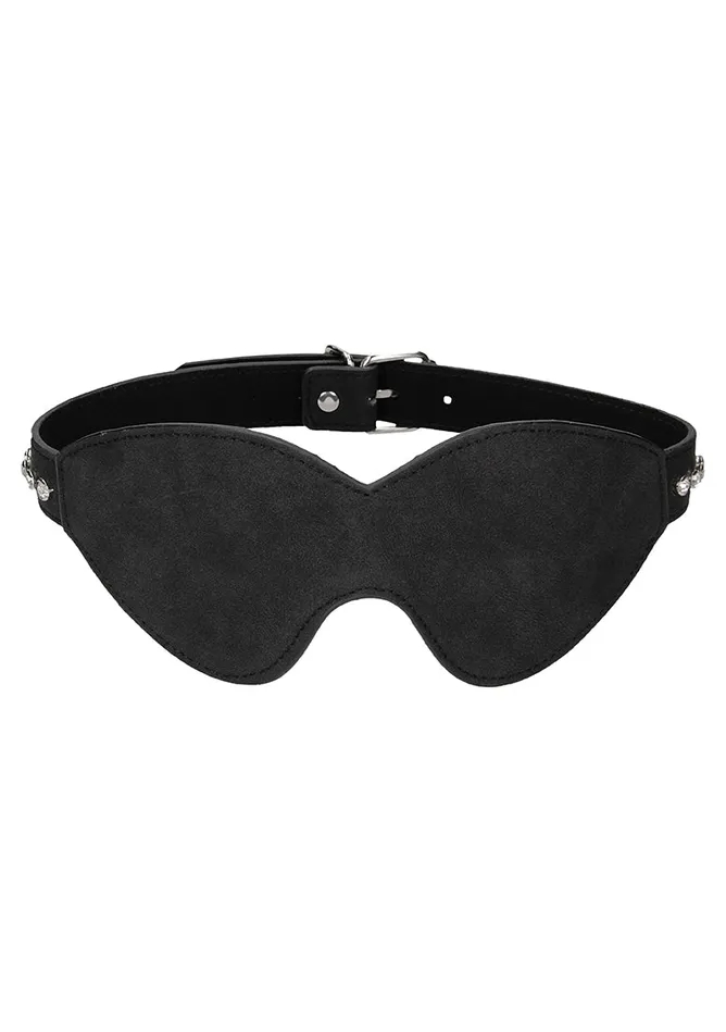Shots America Anal Diamond Studded Eye Mask Black
