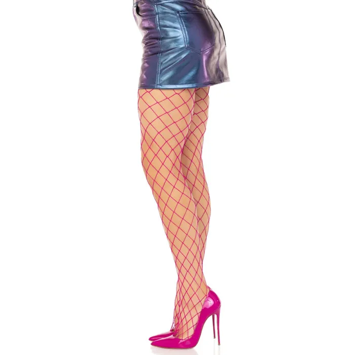 Spandex Diamond Net Tights - One Size - Magenta | Leg Avenue Teddies And Bodies Spandex Diamond Net Tights - One Size - Magenta | Leg Avenue Teddies And Bodies
