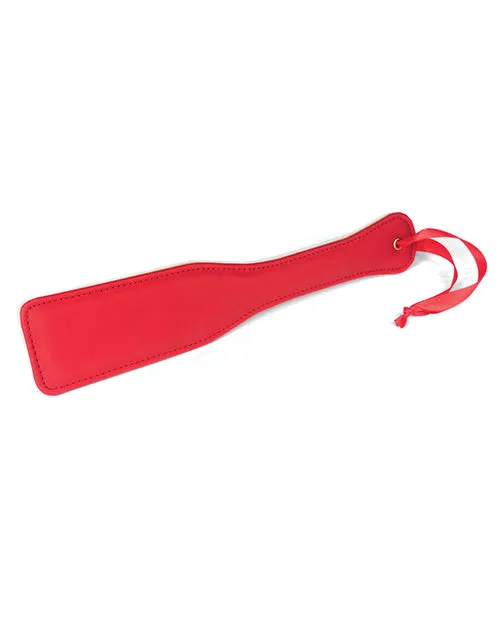Spartacus Vibrators Plush Lined Red Pu Paddle