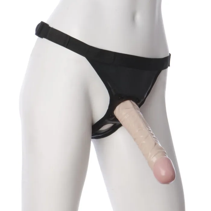 VacULock 8Inch Classic Dong With Ultra Harness Doc Johnson Dildos