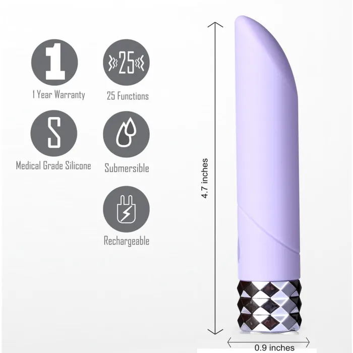 Vibrators | Angel Crystal Gems Bullet - Purple - Maia Toys Vibrators | Angel Crystal Gems Bullet - Purple - Maia Toys