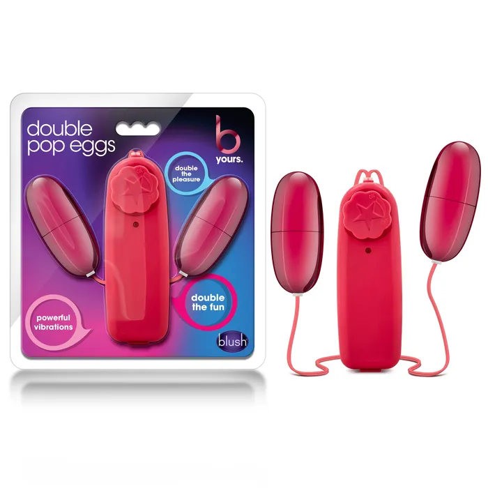 Vibrators | Blush Novelties B Yours Double Pop Eggs - Cerise