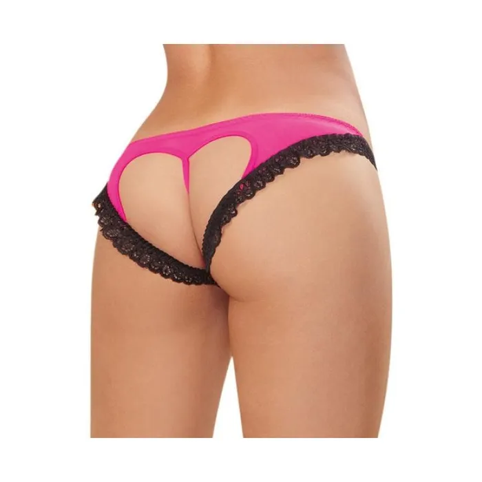 Vibrators Dreamgirl Panty Large Hot Pink Black