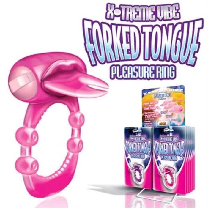 Vibrators Hott Products Xtreme Vibes Forked Tongue Magenta