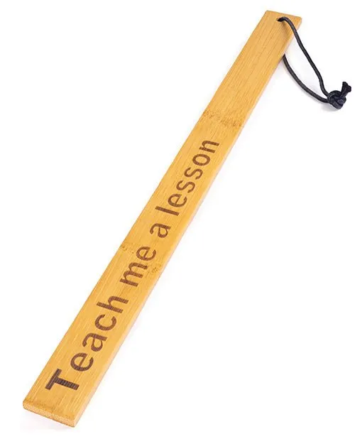 Vibrators Spartacus Bamboo Paddle Teach Me A Lesson