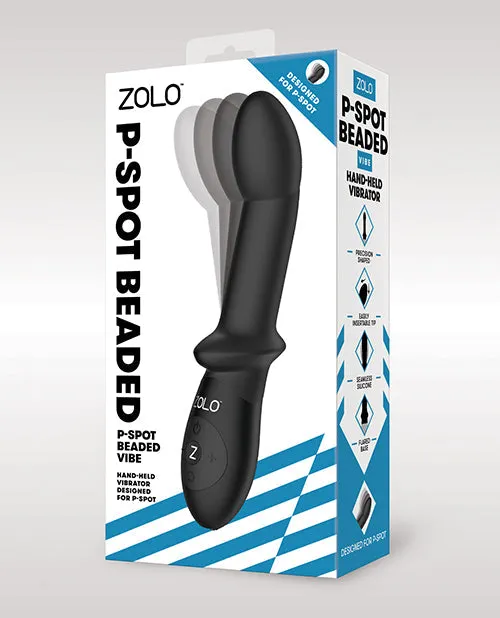 Xgen Vibrators Zolo P Spot Beaded Vibrator Black