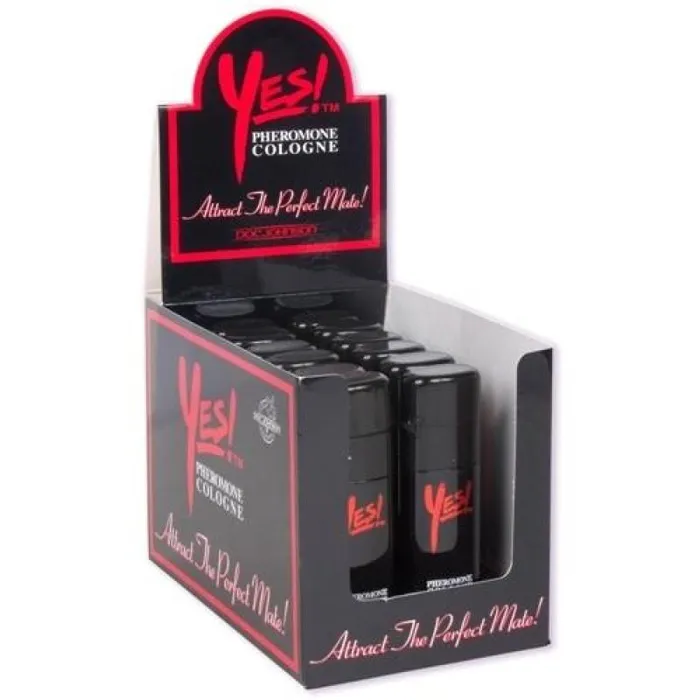 Yes Pheromone Cologne 12 Pieces Display Doc Johnson Female Sex Toys