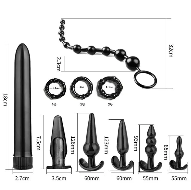 Anal sex toys for us 10 Pcs Sex Toys For Couples Vibrator Butt Anal Plug Set Vibration
