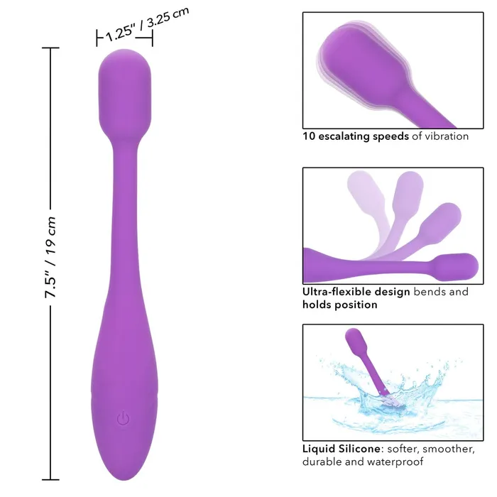 Bliss FlexOTeaser Soft Silicone Vibrator for Clitoral or GSpot Stimulation CalExotics Female Sex Toys