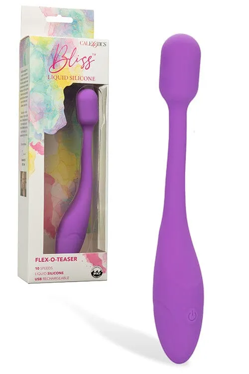 Bliss FlexOTeaser Soft Silicone Vibrator for Clitoral or GSpot Stimulation CalExotics Female Sex Toys
