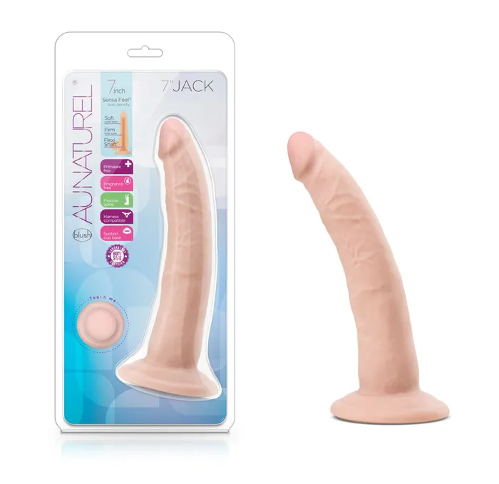 Blush Novelties Dildos Au Naturel 7 Inch Jack Vanilla