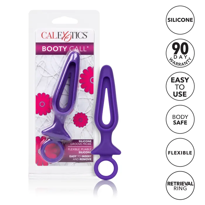 California Exotic Anal Booty Call Silicone Groove Probe Purple