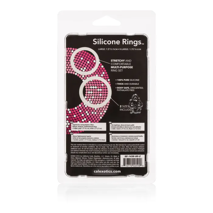 California Exotic Silicone Rings Female Sex Toys