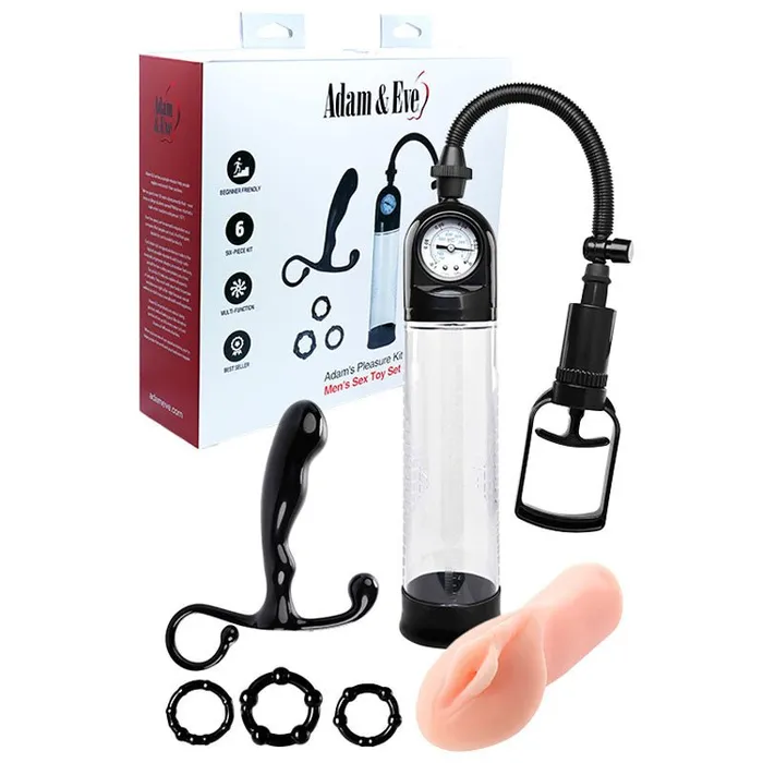 Couples Adam Eve Adam Eve ADAMS PLEASURE KIT Male Kit 6 Piece Set