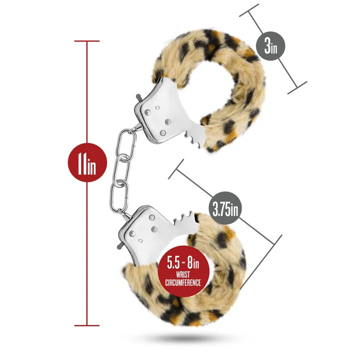 Couples Blush Novelties Temptasia Cuffs Leopard
