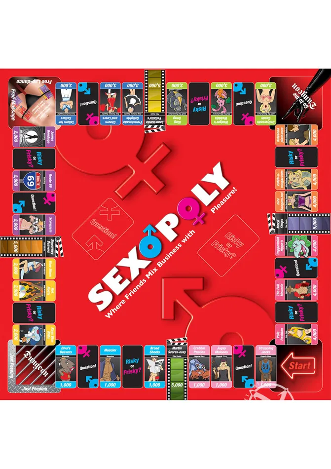 Creative Conceptions Sexopoly Board Game Games